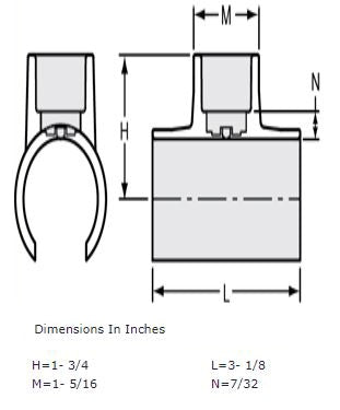 3/4" PVC SnapTee - Snap x Socket End (463-007)