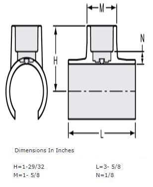 1" PVC Snap Tee Specs