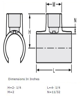 1-1/4" PVC Snap Tee Specs