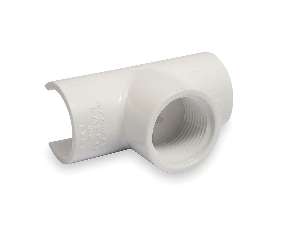 3/4" x 1/2" Schedule 40 Snap-On Tee Snap-On x FPT (464-101)