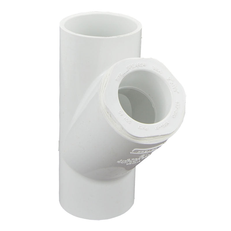 2" x 1-1/4" Sch 40 PVC Reducing Wye