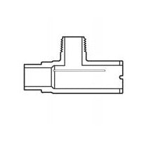 1" Sch 40 PVC Manifold Tee - Spig x Soc x MIPT 476-010
