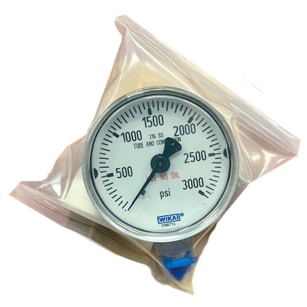 2" Wika Bourdon Tube Pressure Gauge 0-3000 PSI
