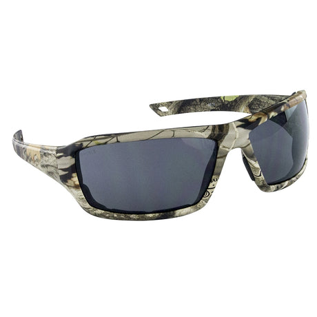 Camo Safety Glasses - Dry Forest Frame - Gray Lens