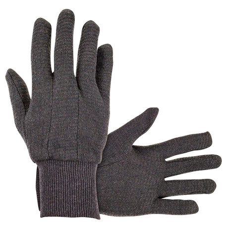 Brown Jersey Gloves - One size fits most