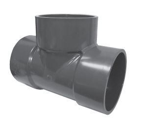10" Sch 80 PVC Tee - Soc 801-100