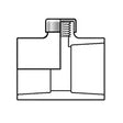 Sch 80 PVC SR Reducing Tee