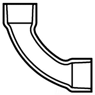 4" Fab Long Sweep - Schedule 80 PVC - 806-040LSF (Fabricated Fitting)
