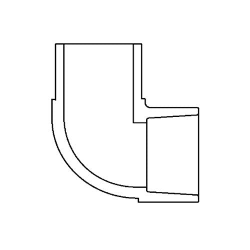 2-1/2" Sch 80 PVC Street Elbow SPG x SOC