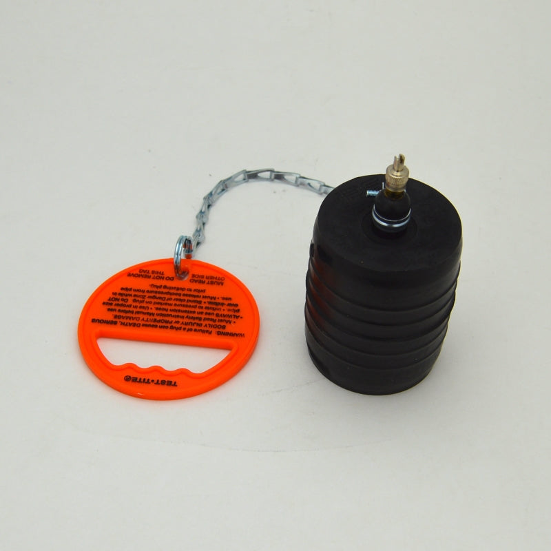 3 inch test plug with chain and handle