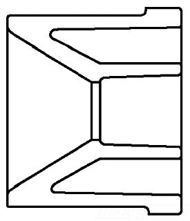 10" x 8" Schedule 80 Reducer Bushing 837-628