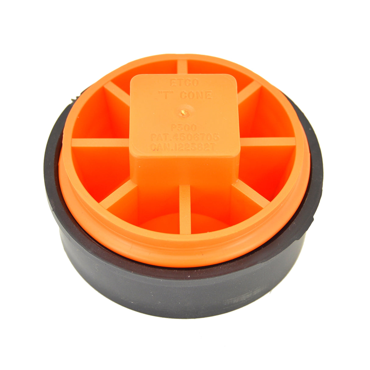 4" IPS Test-Tite Sch 40 DWV T-Cone Combo Cleanout Test Plug