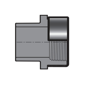 3/4" Sch 80 PVC Female Adapter SPG x SR FPT 878-007SR