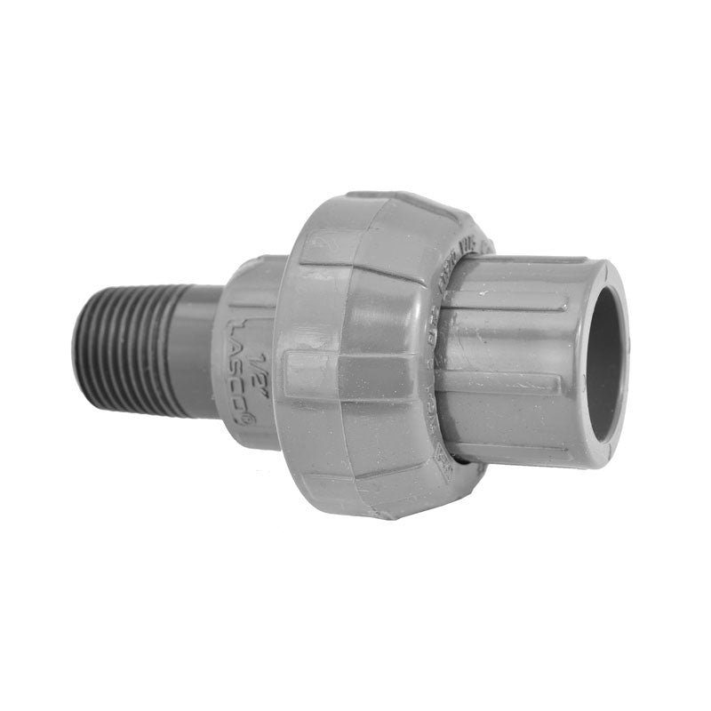 1/2" Sch 80 PVC Union (Slip x MIPT) 896-005