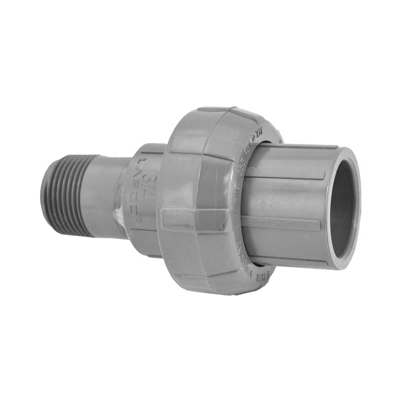 3/4" Sch 80 PVC Union (Slip x MIPT) 896-007