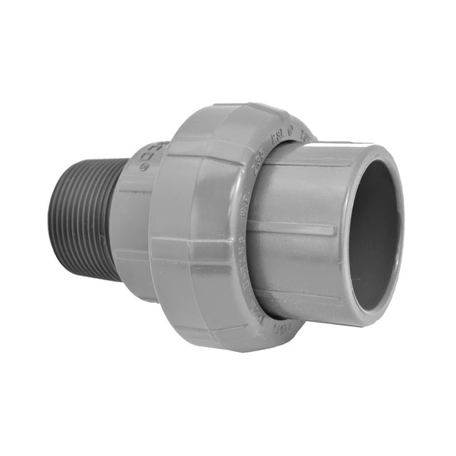 1-1/4" Sch 80 PVC Union (Slip x MIPT) 896-012