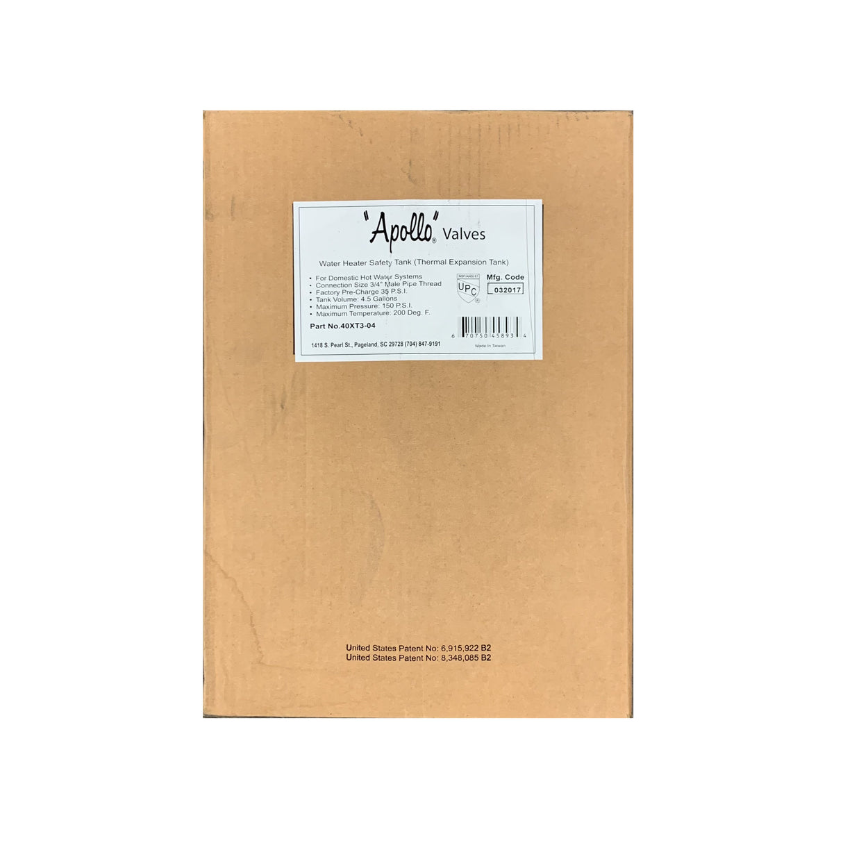 CLEARANCE - EXTP5 3/4' NPT 5 GALEXPANSION TANK - Appollo