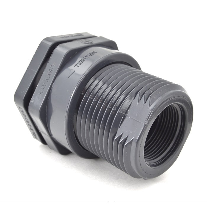 1-1/4" Hayward Bulkhead Fitting EPDM - SOC x NPT (BFA1012CES)