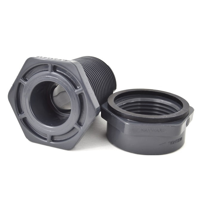 1-1/4" Hayward Bulkhead Fitting EPDM - SOC x NPT (BFA1012CES)