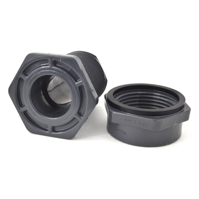 1-1/4" Hayward Bulkhead Fitting FPM - SOC x SOC (BFA1012SES)