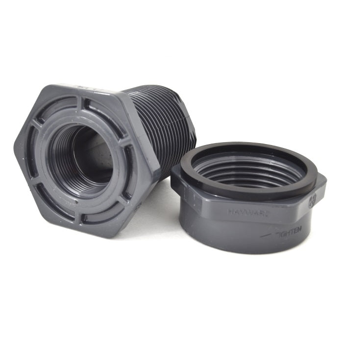 1-1/4" Hayward Bulkhead Fitting EPDM  - NPT x NPT (BFA1012TES)