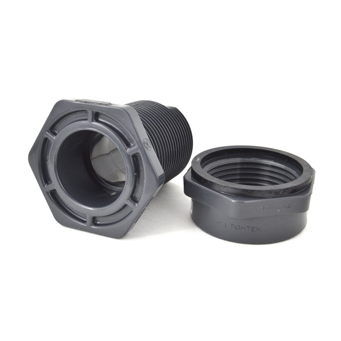 1-1/2" Hayward Bulkhead Fitting FPM - SOC x SOC (BFA1015SES)