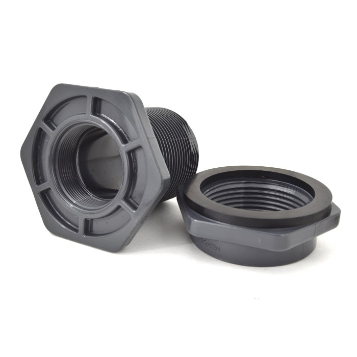 2" Hayward Bulkhead Fitting EPDM - NPT x NPT (BFA1020TES)