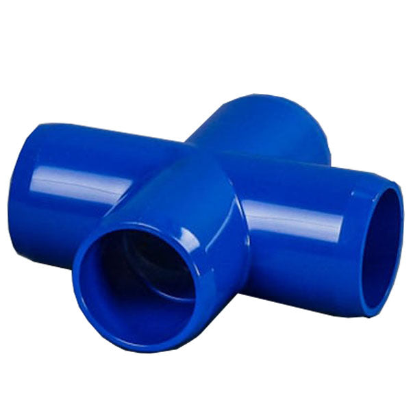 Blue 3/4" Furniture Fitting Cross (FF-X-007-BLUE)
