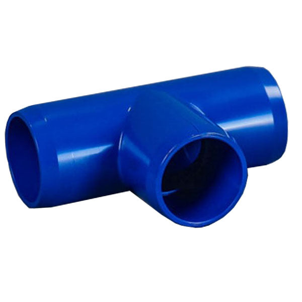Blue 1/2" Furniture Fitting Tee (FF-T-005-BLUE)