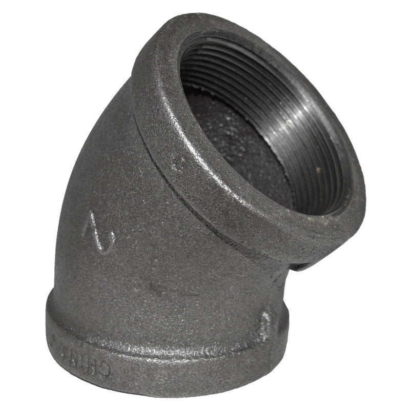 2" Black Malleable Iron 45 Elbow