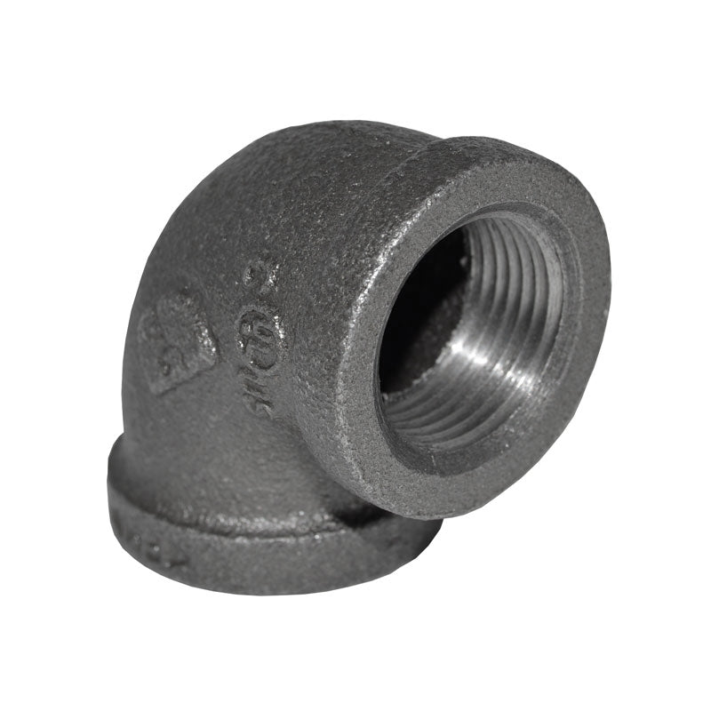 3/4" Black Malleable Iron 90 Elbow