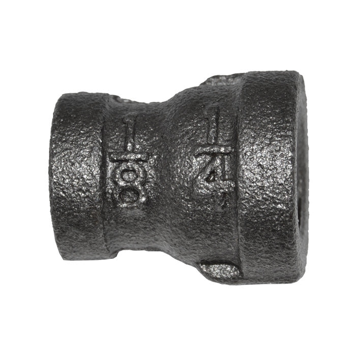 1/4" x 1/8" Black Malleable Iron Reducer Coupling