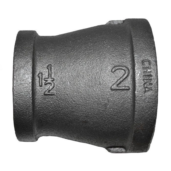 2" x 1-1/2" Black Malleable Iron Reducer Coupling