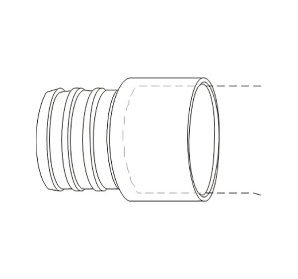 1" PEX x COP Adapter Lead Free Brass (39906)