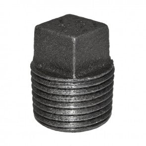 5" Black Malleable Iron Plug (35613)