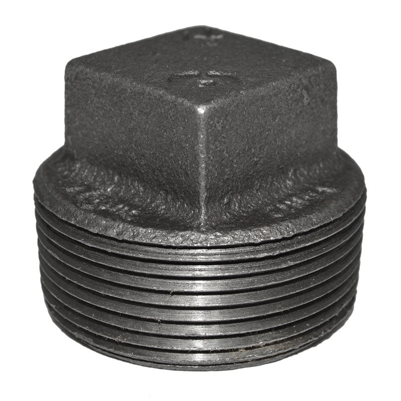 1-1/2" Black Malleable Iron Plug
