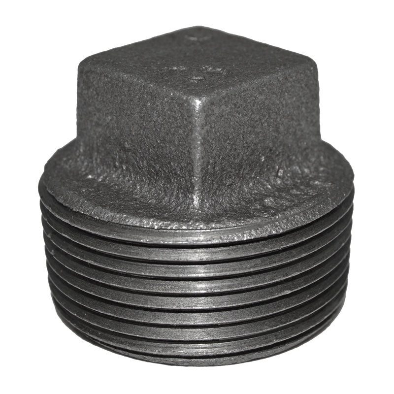 1-1/4" Black Malleable Iron Plug