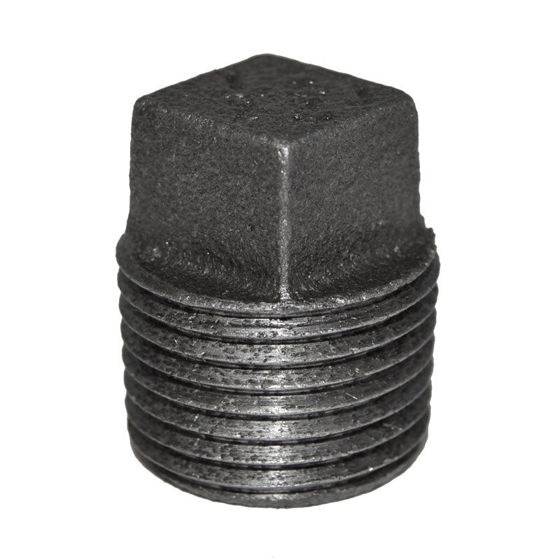 1/2" Black Malleable Iron Plug
