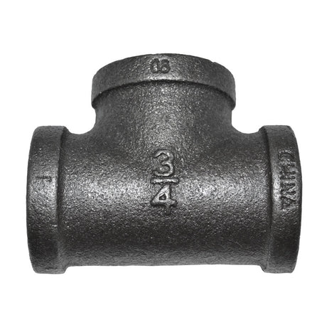 3/4" Black Malleable Iron Tee Fitting