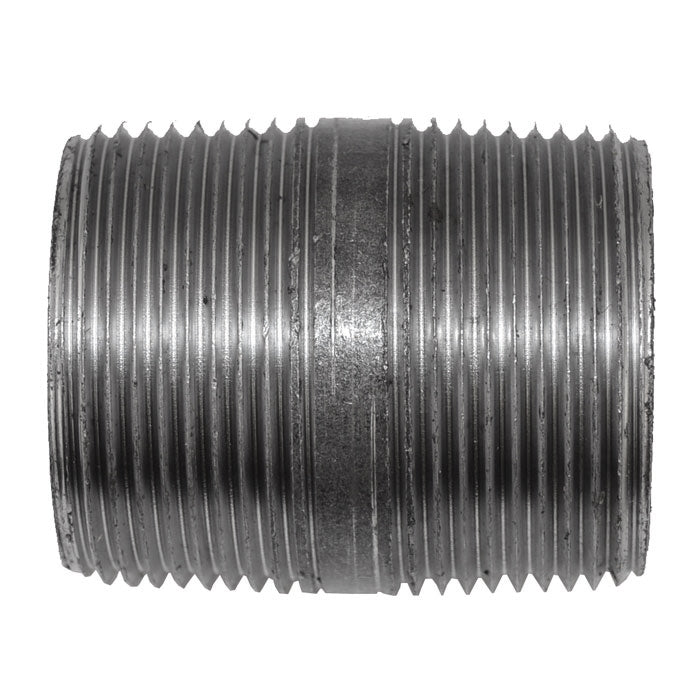 1-1/4" x 2" Black Malleable Iron Nipple