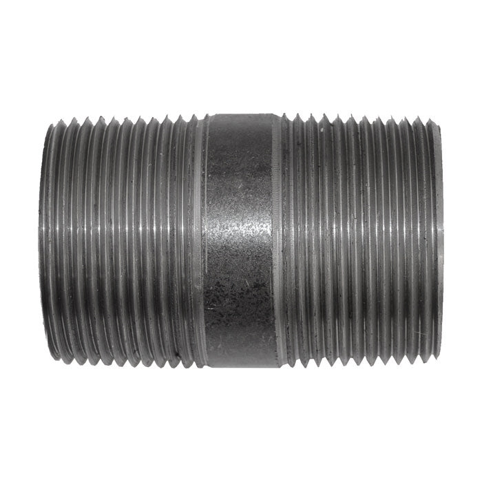 1-1/4" x 2-1/2" Black Malleable Iron Nipple