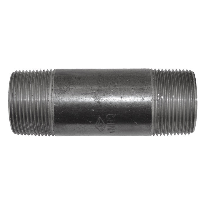 1-1/4" x 4-1/2" Black Malleable Iron Nipple