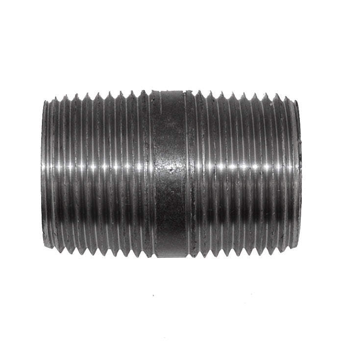 1" x 2" Black Malleable Iron Nipple