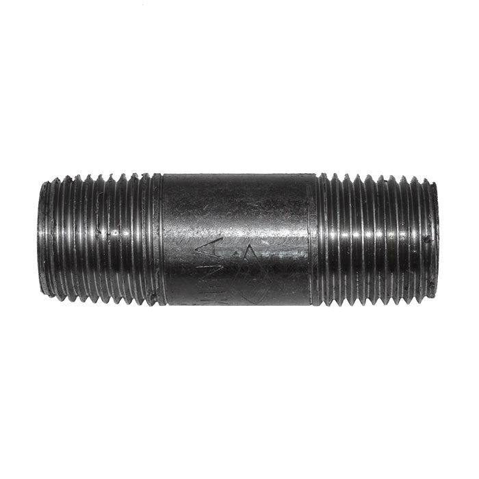 1/2" x 2-1/2" Black Malleable Iron Nipple