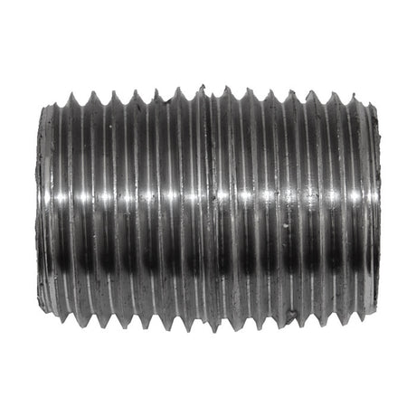 1/2" x Close Black Malleable Iron Nipple