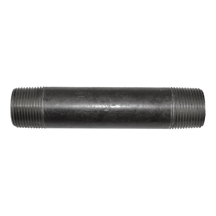 1" x 6" Black Malleable Iron Nipple