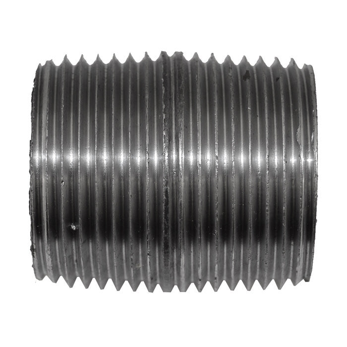 1" x Close Black Malleable Iron Nipple