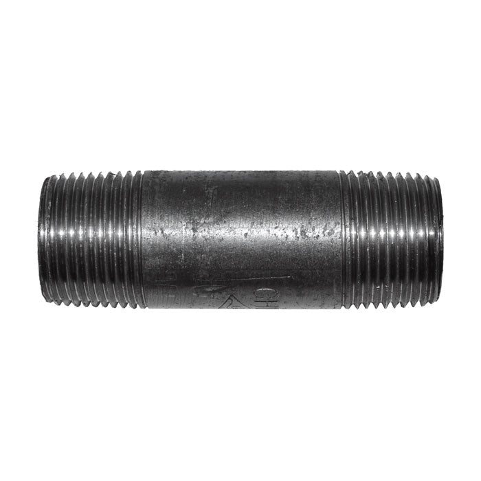 3/4" x 3" Black Malleable Iron Nipple