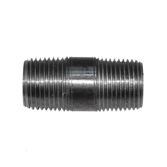 3/8" x 1-1/2"' Black Malleable Iron Nipple