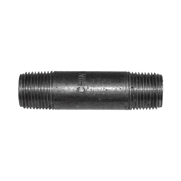 3/8" x 2-1/2"' Black Malleable Iron Nipple
